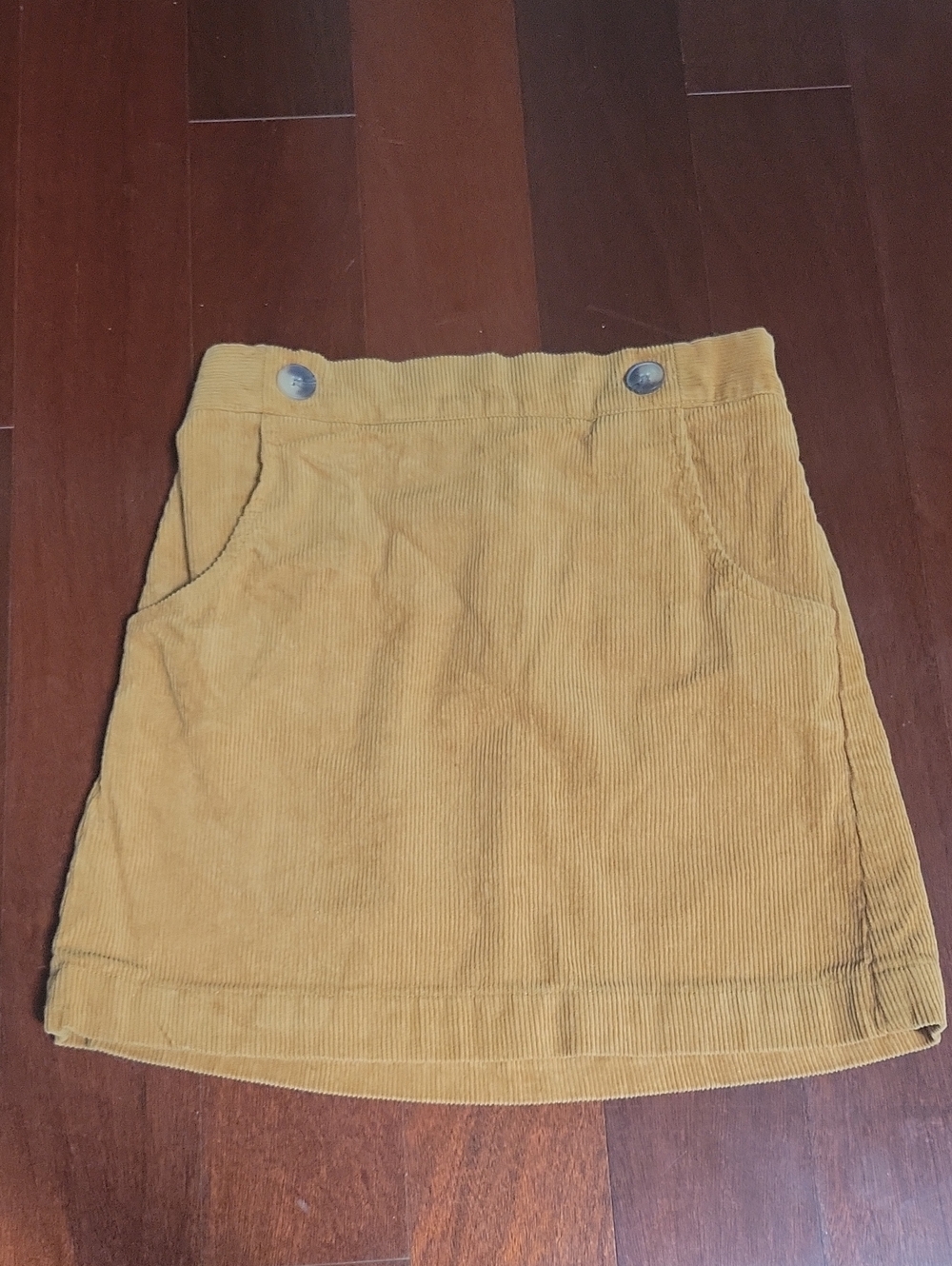 Copper Key Corduroy Rust Skirt